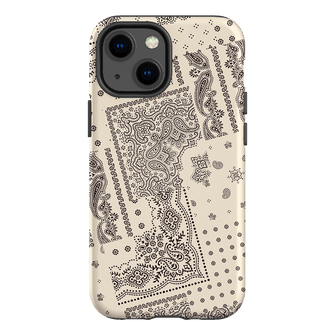 Paisley Ecru Printed Phone Cases iPhone 13 Mini / Armoured by The Dairy - The Dairy