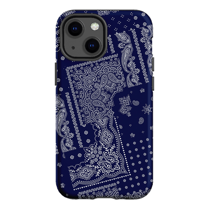 Paisley Indigo Printed Phone Cases iPhone 13 Mini / Armoured by The Dairy - The Dairy