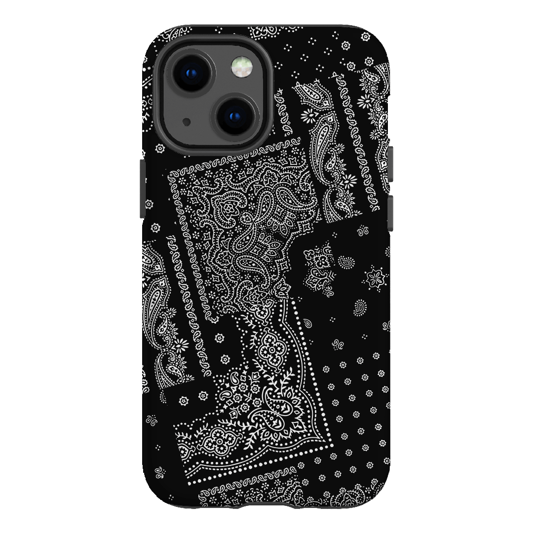 Paisley Noir Printed Phone Cases iPhone 13 Mini / Armoured by The Dairy - The Dairy