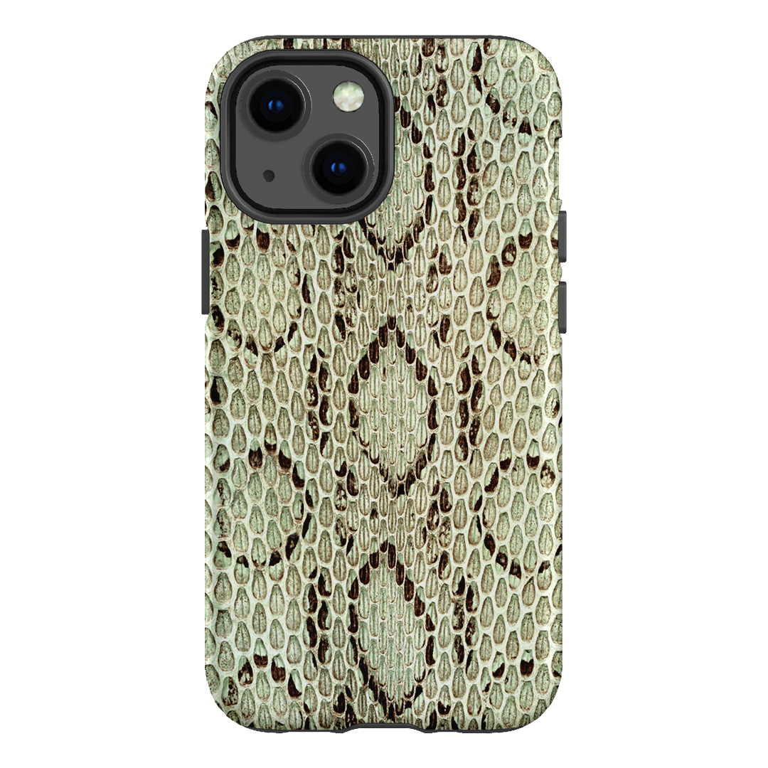 Pistachio Python Printed Phone Cases iPhone 13 Mini / Armoured by The Dairy - The Dairy