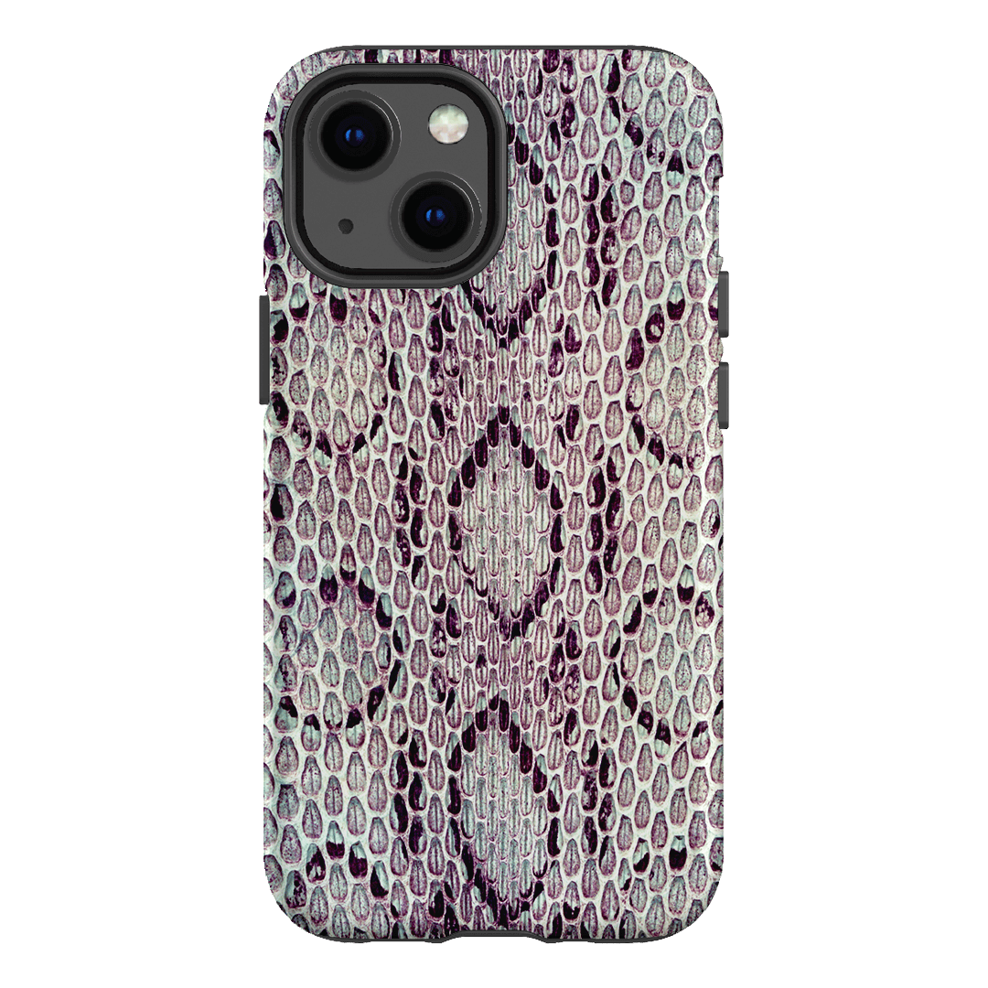 Plum Python Printed Phone Cases iPhone 13 Mini / Armoured by The Dairy - The Dairy