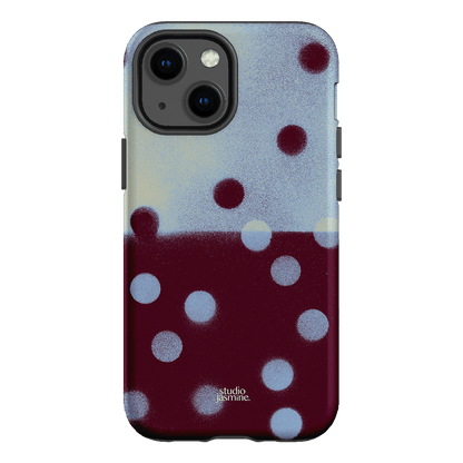 Plum Polka Dot Printed Phone Cases iPhone 13 Mini / Armoured by Jasmine Dowling - The Dairy