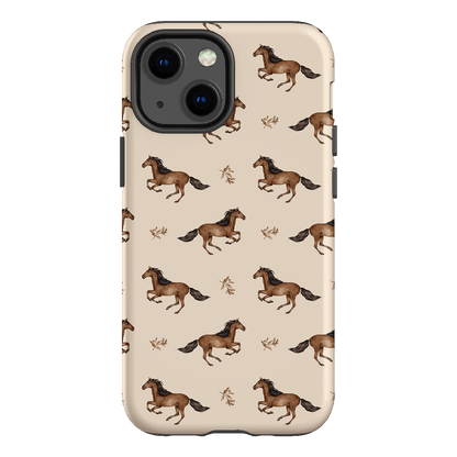 Running Horse Printed Phone Cases iPhone 13 Mini / Armoured by Kasiags Art - The Dairy