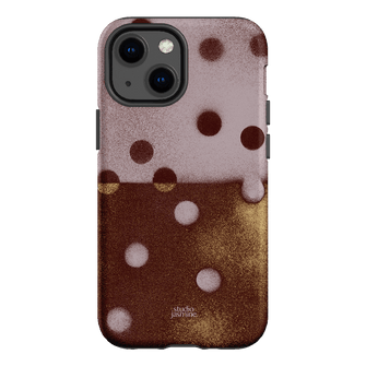 Rust Polka Dot Printed Phone Cases iPhone 13 Mini / Armoured by Jasmine Dowling - The Dairy