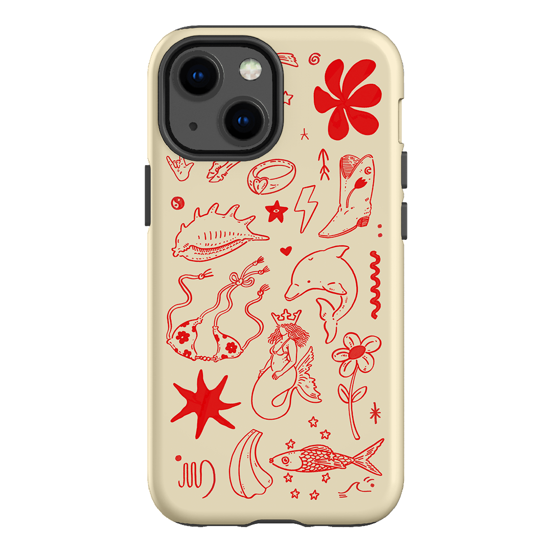 Spiced Cowboy Cream Printed Phone Cases iPhone 13 Mini / Armoured by Easty Beasty - The Dairy