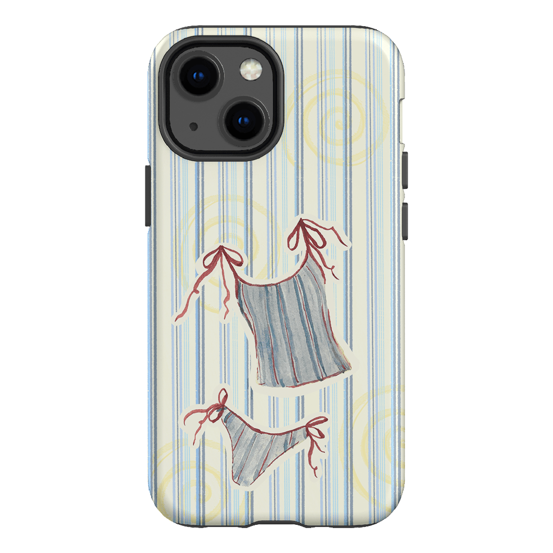 Stripe Tankini Printed Phone Cases iPhone 13 Mini / Armoured by Kayla Carr - The Dairy
