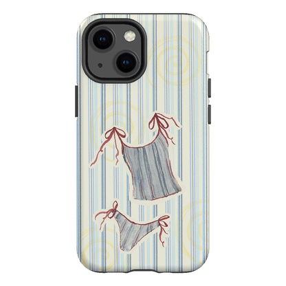 Stripe Tankini Printed Phone Cases iPhone 13 Mini / Armoured by Kayla Carr - The Dairy