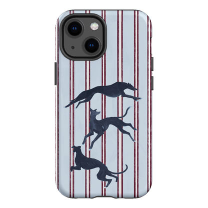 Stripey Hounds Printed Phone Cases iPhone 13 Mini / Armoured by Lisa Hu - The Dairy