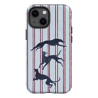 Stripey Hounds Printed Phone Cases iPhone 13 Mini / Armoured by Lisa Hu - The Dairy