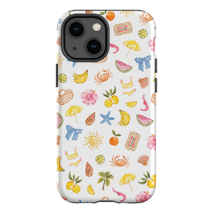 Summer Icons Printed Phone Cases iPhone 13 Mini / Armoured by Cass Deller - The Dairy