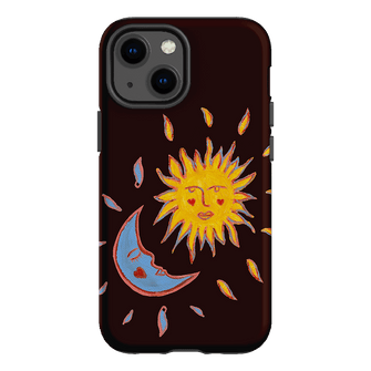 Sun & Moon Plum Printed Phone Cases iPhone 13 Mini / Armoured by BG. Studio - The Dairy