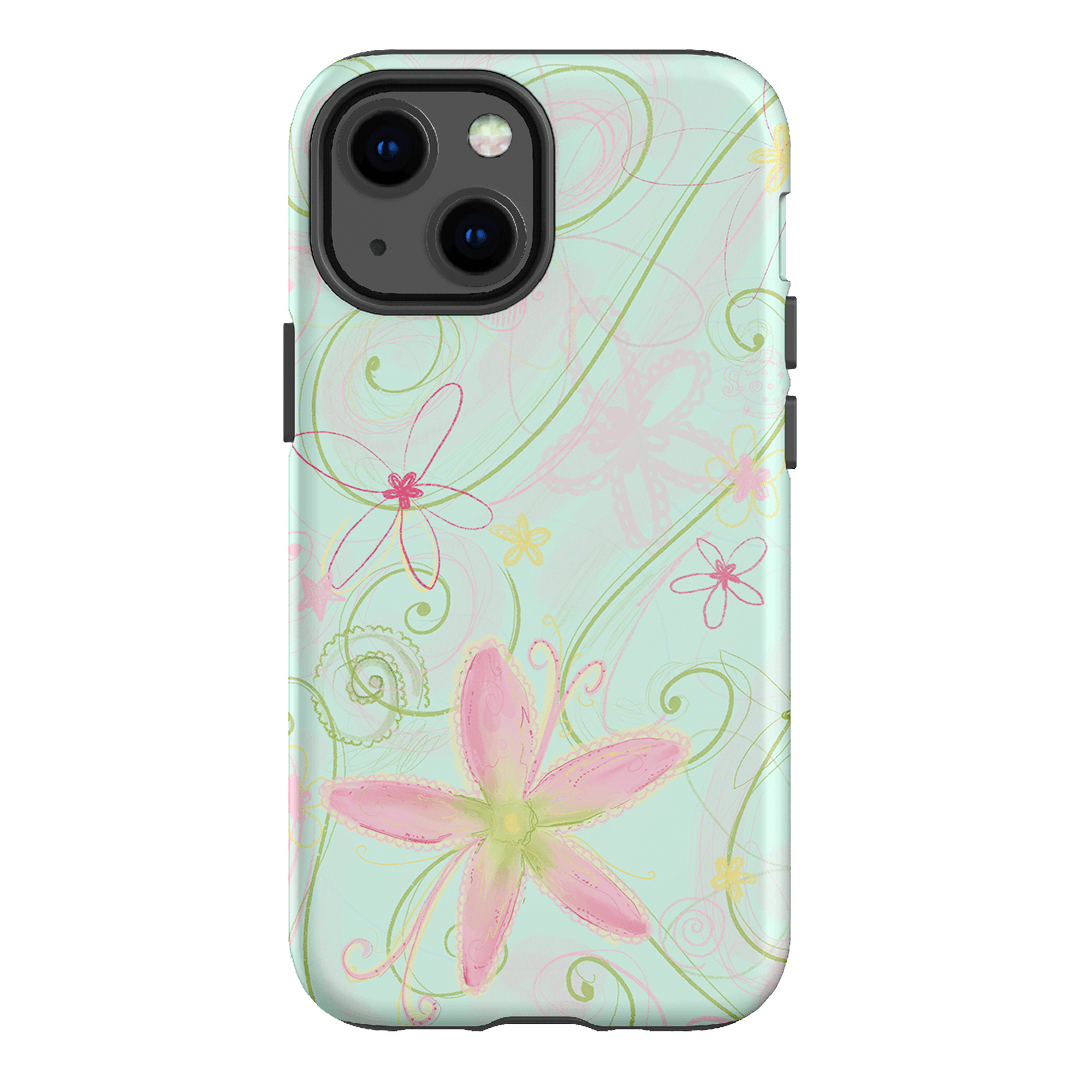 Swirl Blue Printed Phone Cases iPhone 13 Mini / Armoured by Kayla Carr - The Dairy