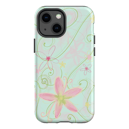 Swirl Blue Printed Phone Cases iPhone 13 Mini / Armoured by Kayla Carr - The Dairy