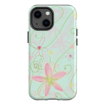 Swirl Blue Printed Phone Cases iPhone 13 Mini / Armoured by Kayla Carr - The Dairy