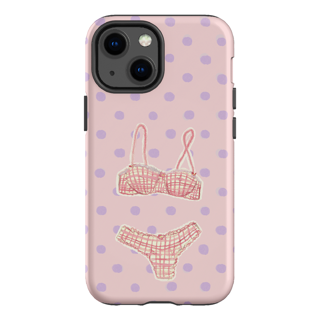 Vintage Gingham Printed Phone Cases iPhone 13 Mini / Armoured by Kayla Carr - The Dairy