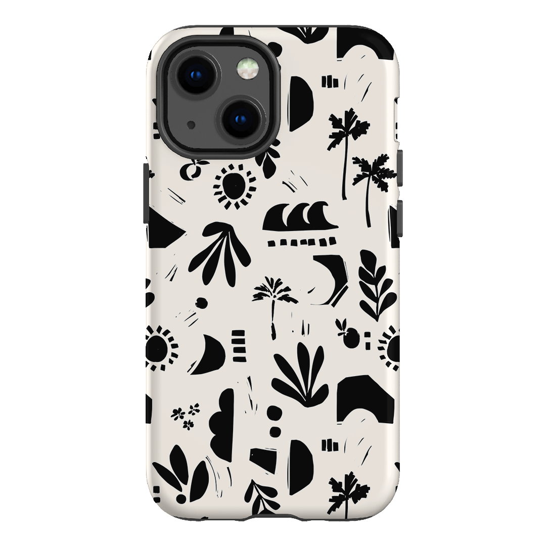Inky Beach Printed Phone Cases iPhone 13 Mini / Armoured by Charlie Taylor - The Dairy