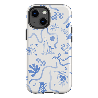 Mediterranean Wave Printed Phone Cases iPhone 13 Mini / Armoured by Charlie Taylor - The Dairy