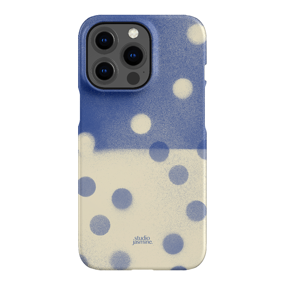 Bleu Polka Dot Printed Phone Cases iPhone 13 Pro / Snap by Jasmine Dowling - The Dairy