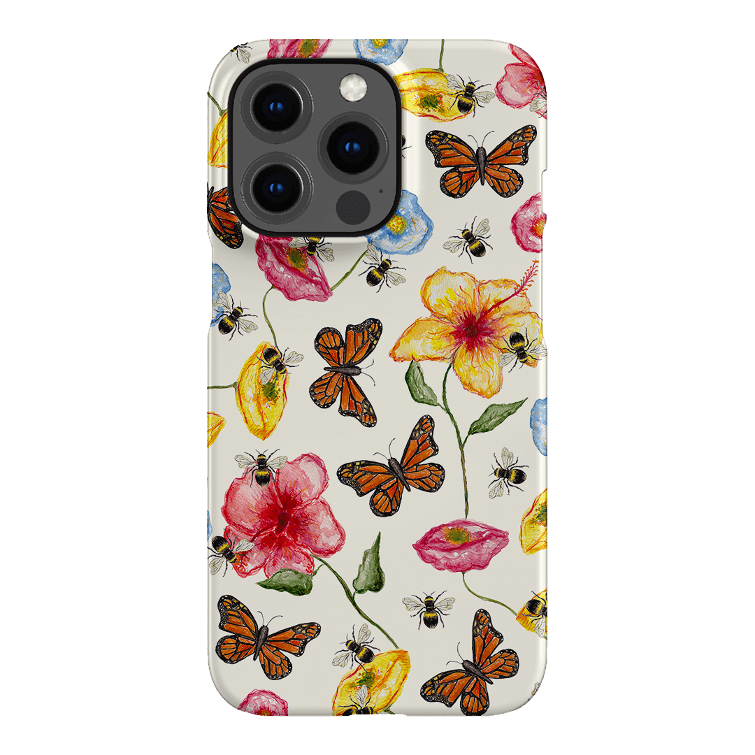 Butterflies & Bees Printed Phone Cases iPhone 13 Pro / Snap by BG. Studio - The Dairy