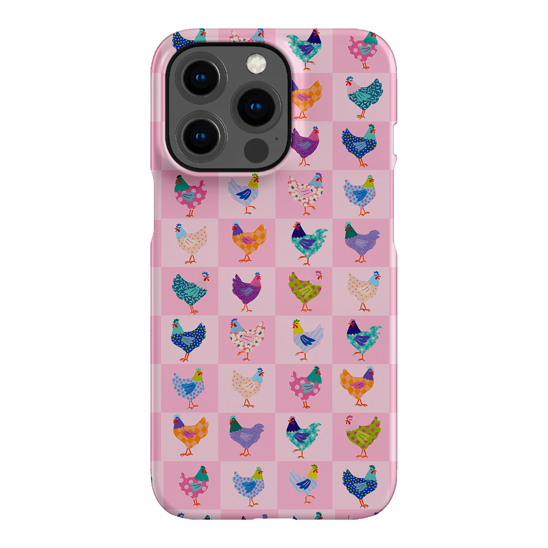 Checkered Chickens Printed Phone Cases iPhone 13 Pro / Snap by Kayla Henley - The Dairy