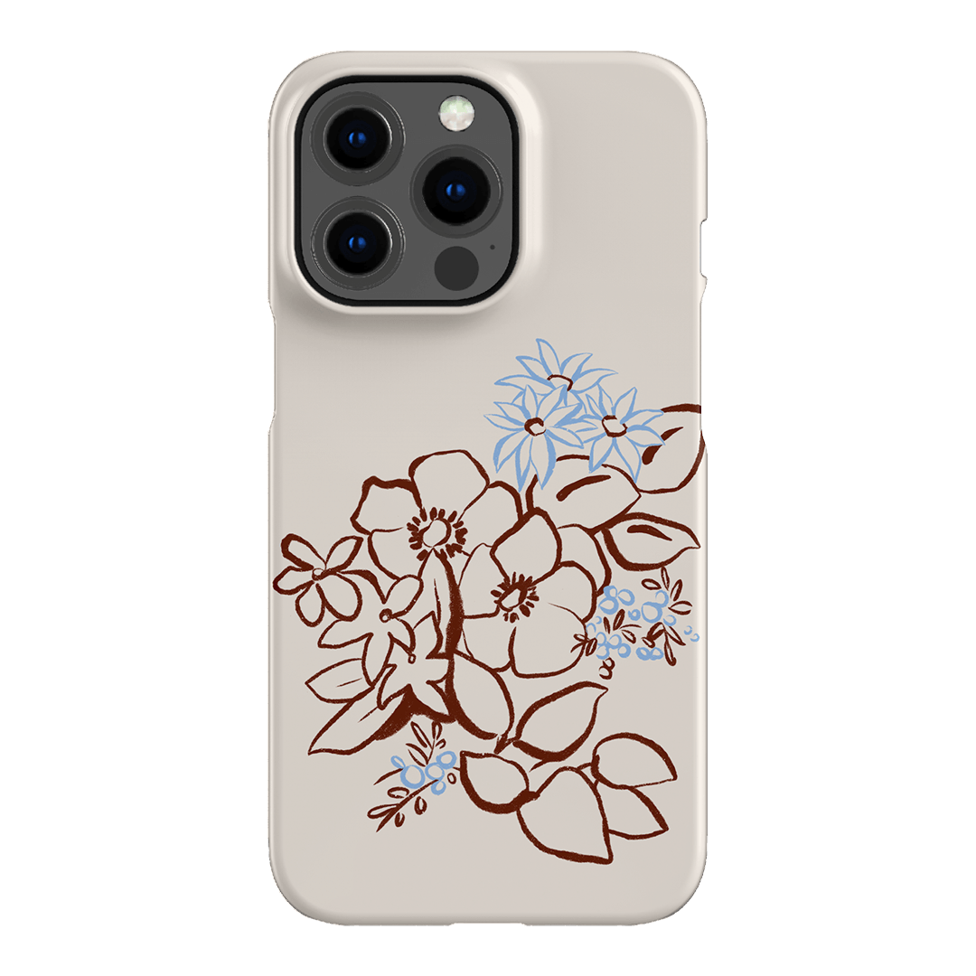 Cream Posy Printed Phone Cases iPhone 13 Pro / Snap by Typoflora - The Dairy