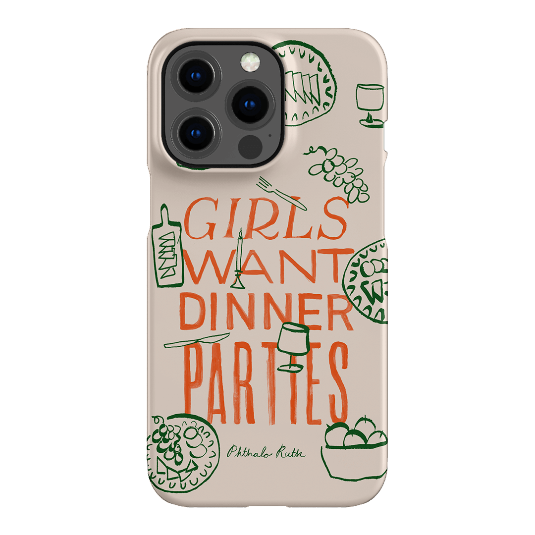 Dinner Parties Printed Phone Cases iPhone 13 Pro / Snap by Phthalo Ruth - The Dairy