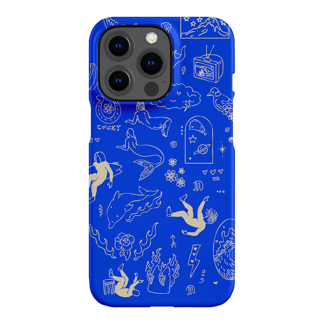 Easty Flash Blue Printed Phone Cases iPhone 13 Pro / Snap by Easty Beasty - The Dairy