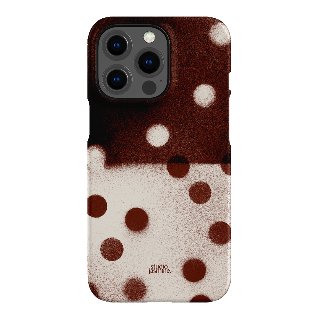 Espresso Polka Dot Printed Phone Cases iPhone 13 Pro / Snap by Jasmine Dowling - The Dairy