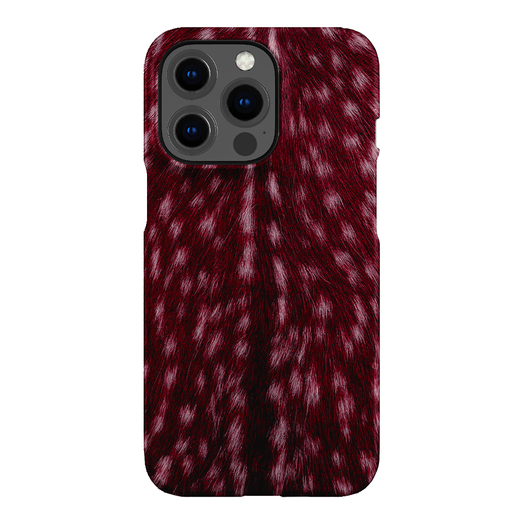 Fawn Burgundy Printed Phone Cases iPhone 13 Pro / Snap by The Dairy - The Dairy
