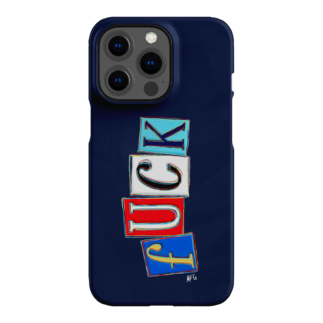 Lil Fcks Blue Printed Phone Cases iPhone 13 Pro / Snap by Margarbs Art - The Dairy