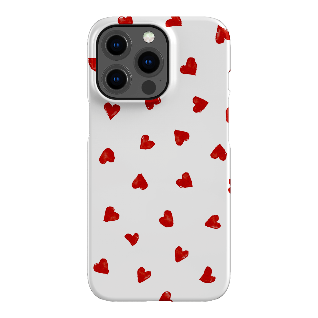 Love Hearts Printed Phone Cases iPhone 13 Pro / Snap by Oak Meadow - The Dairy