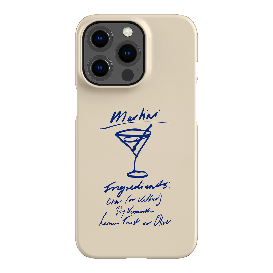 Martini Mood Cream Printed Phone Cases iPhone 13 Pro / Snap by The Dairy - The Dairy