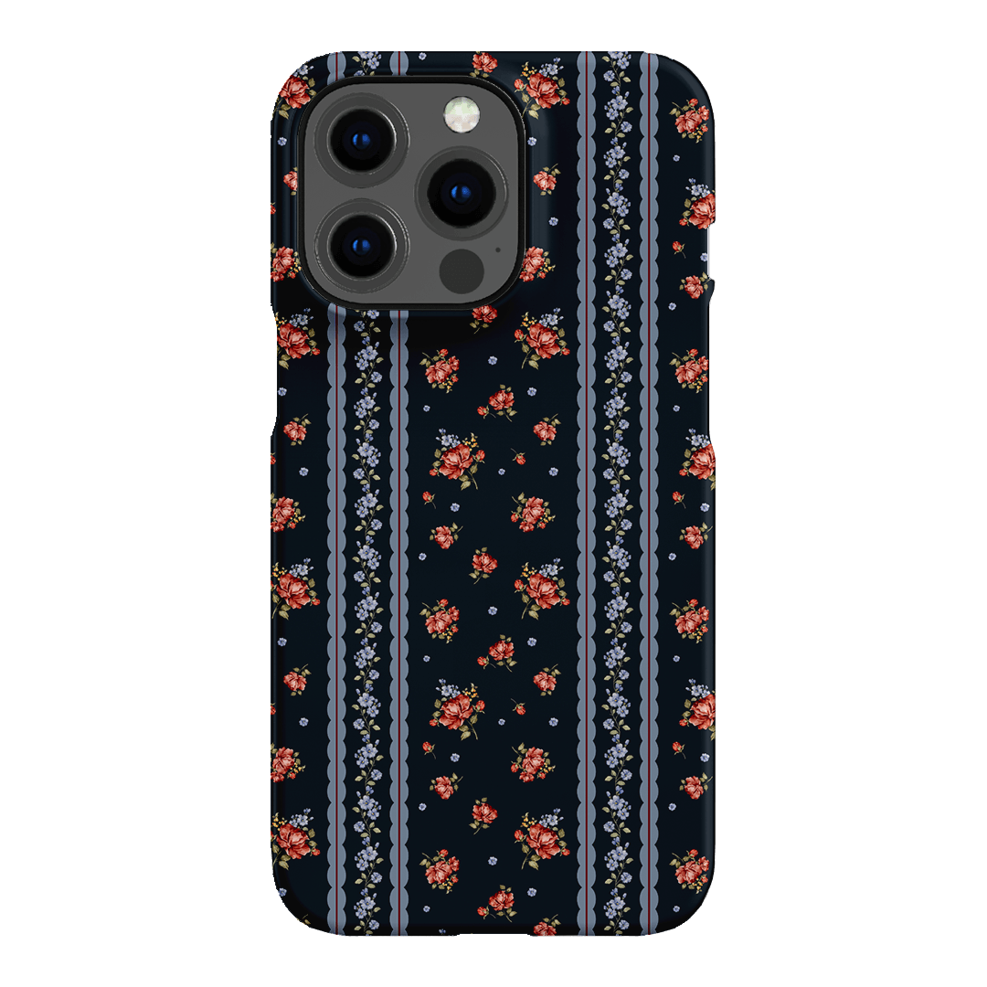 Midnight Stripe Printed Phone Cases iPhone 13 Pro / Snap by Kasiags Art - The Dairy