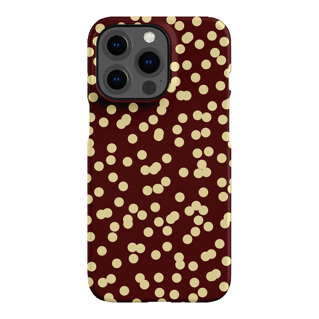 Mini Confetti Burgundy Butter Printed Phone Cases iPhone 13 Pro / Snap by Veronica Tucker - The Dairy