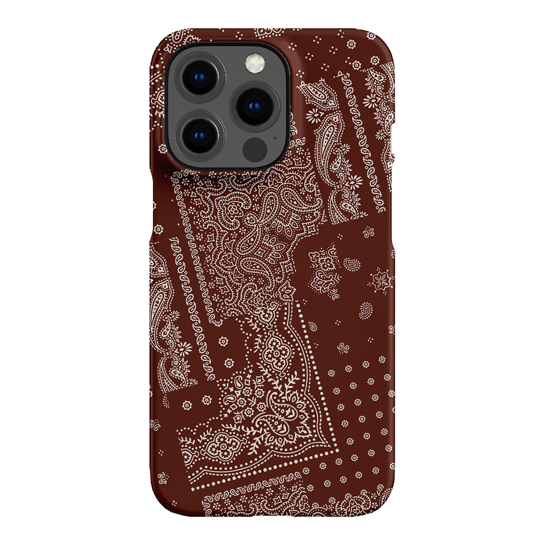 Paisley Cinnamon Printed Phone Cases iPhone 13 Pro / Snap by The Dairy - The Dairy
