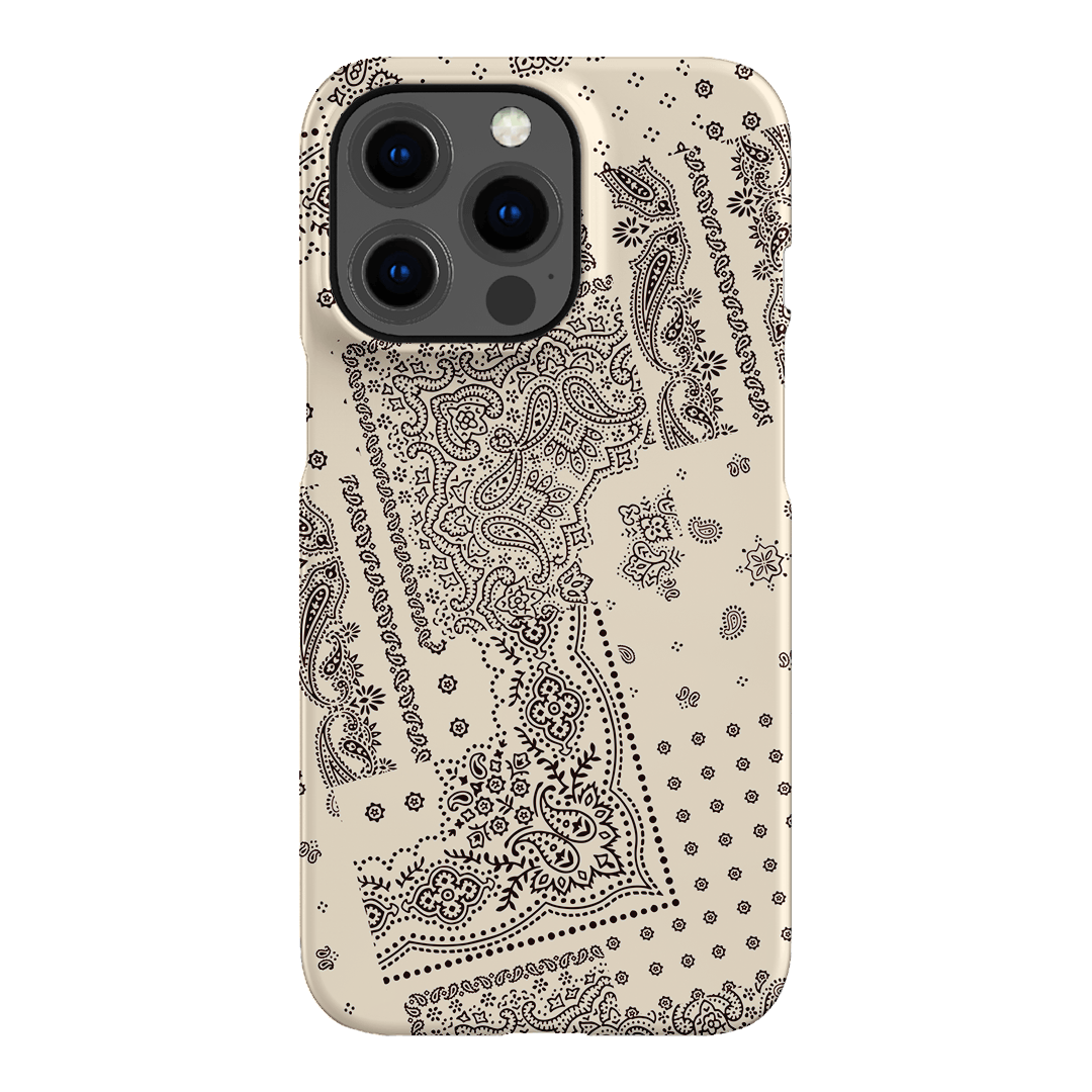 Paisley Ecru Printed Phone Cases iPhone 13 Pro / Snap by The Dairy - The Dairy