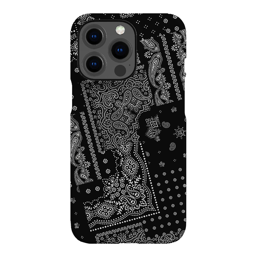 Paisley Noir Printed Phone Cases iPhone 13 Pro / Snap by The Dairy - The Dairy