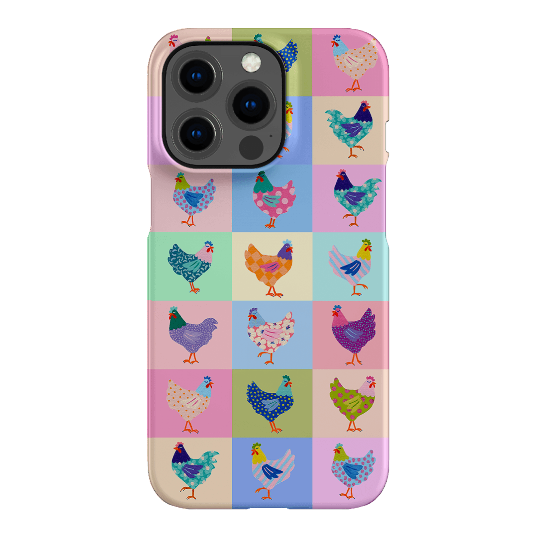 Pastel Chickens Printed Phone Cases iPhone 13 Pro / Snap by Kayla Henley - The Dairy