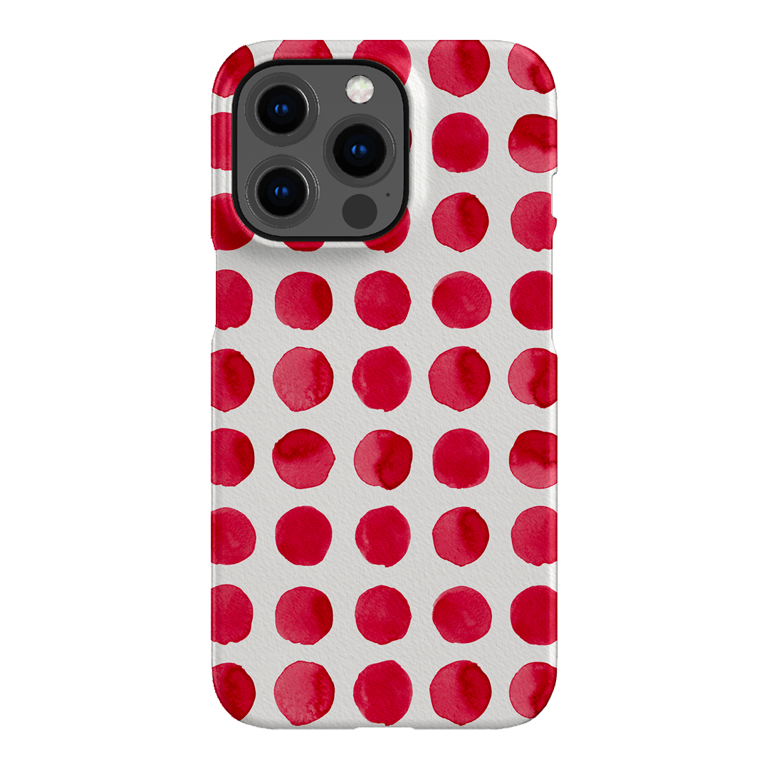 Spots in Red Printed Phone Cases by The Dairy - The Dairy