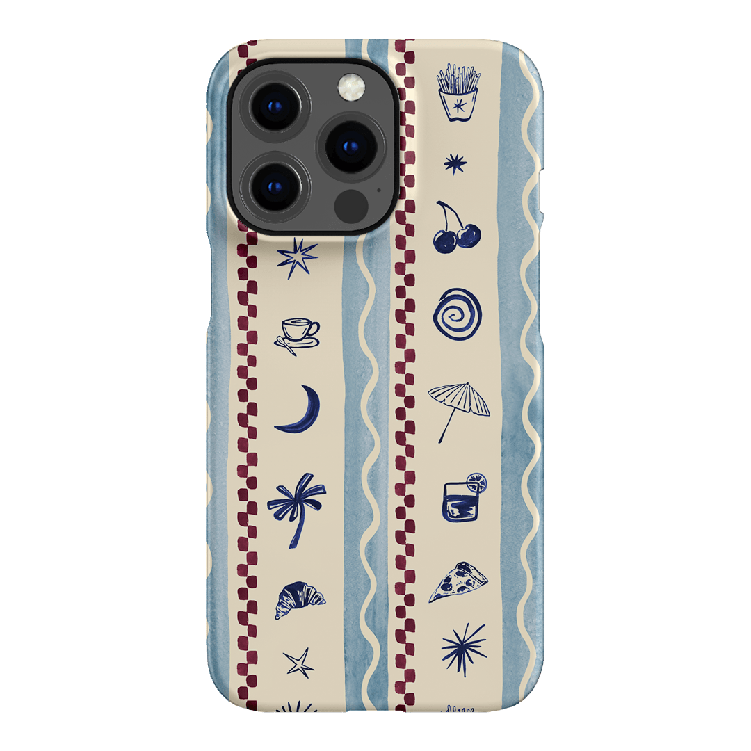 Summer Snacks Blue Printed Phone Cases iPhone 13 Pro / Snap by Charlie Taylor - The Dairy