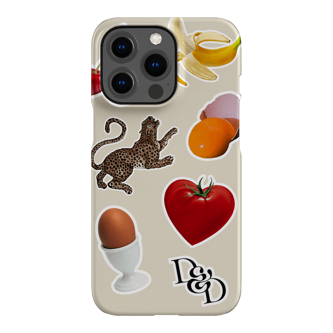 Sunday Stickers Cream Printed Phone Cases iPhone 13 Pro / Snap by Desmond & Dempsey - The Dairy