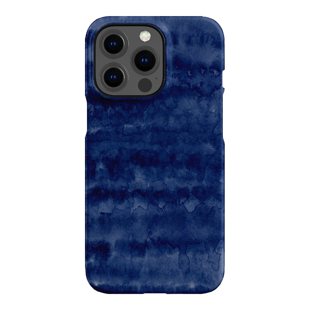 Watercolour Stripes Navy Printed Phone Cases iPhone 13 Pro / Snap by The Dairy - The Dairy