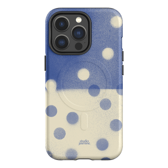 Bleu Polka Dot Printed Phone Cases iPhone 13 Pro / Armoured MagSafe by Jasmine Dowling - The Dairy