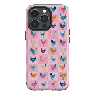 Checkered Chickens Printed Phone Cases iPhone 13 Pro / Armoured MagSafe by Kayla Henley - The Dairy