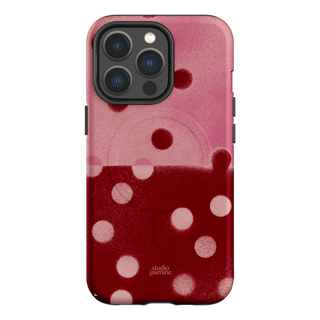 Cherry Polka Dot Printed Phone Cases iPhone 13 Pro / Armoured MagSafe by Jasmine Dowling - The Dairy