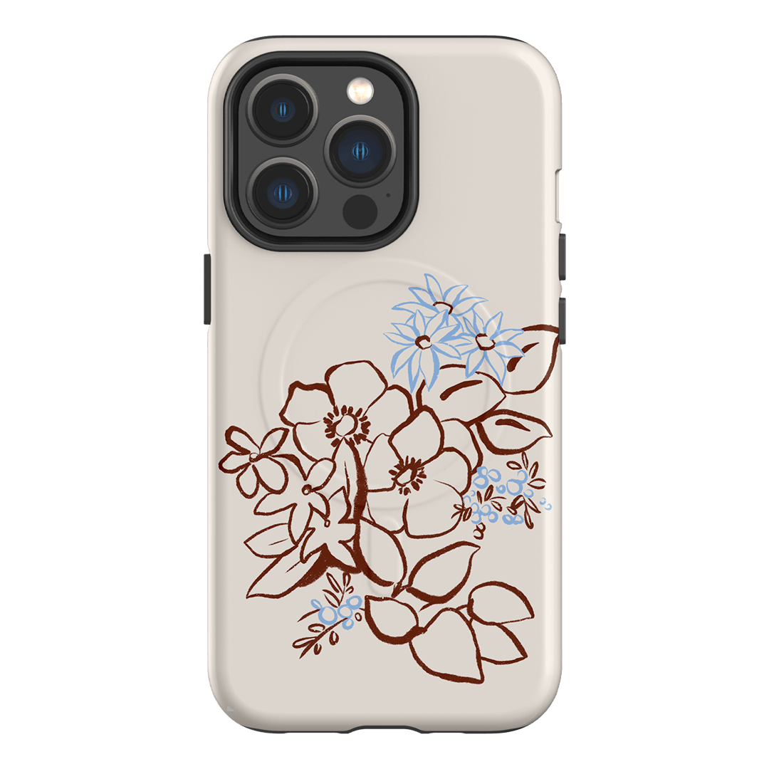 Cream Posy Printed Phone Cases iPhone 13 Pro / Armoured MagSafe by Typoflora - The Dairy