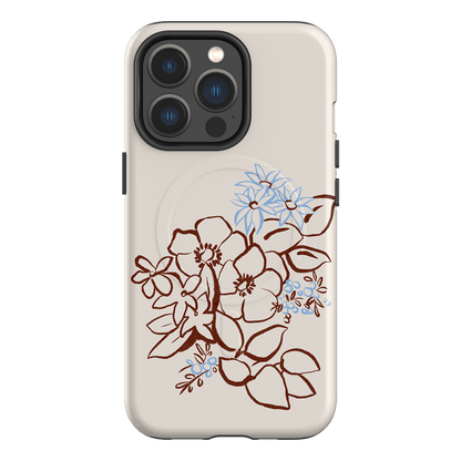 Cream Posy Printed Phone Cases iPhone 13 Pro / Armoured MagSafe by Typoflora - The Dairy
