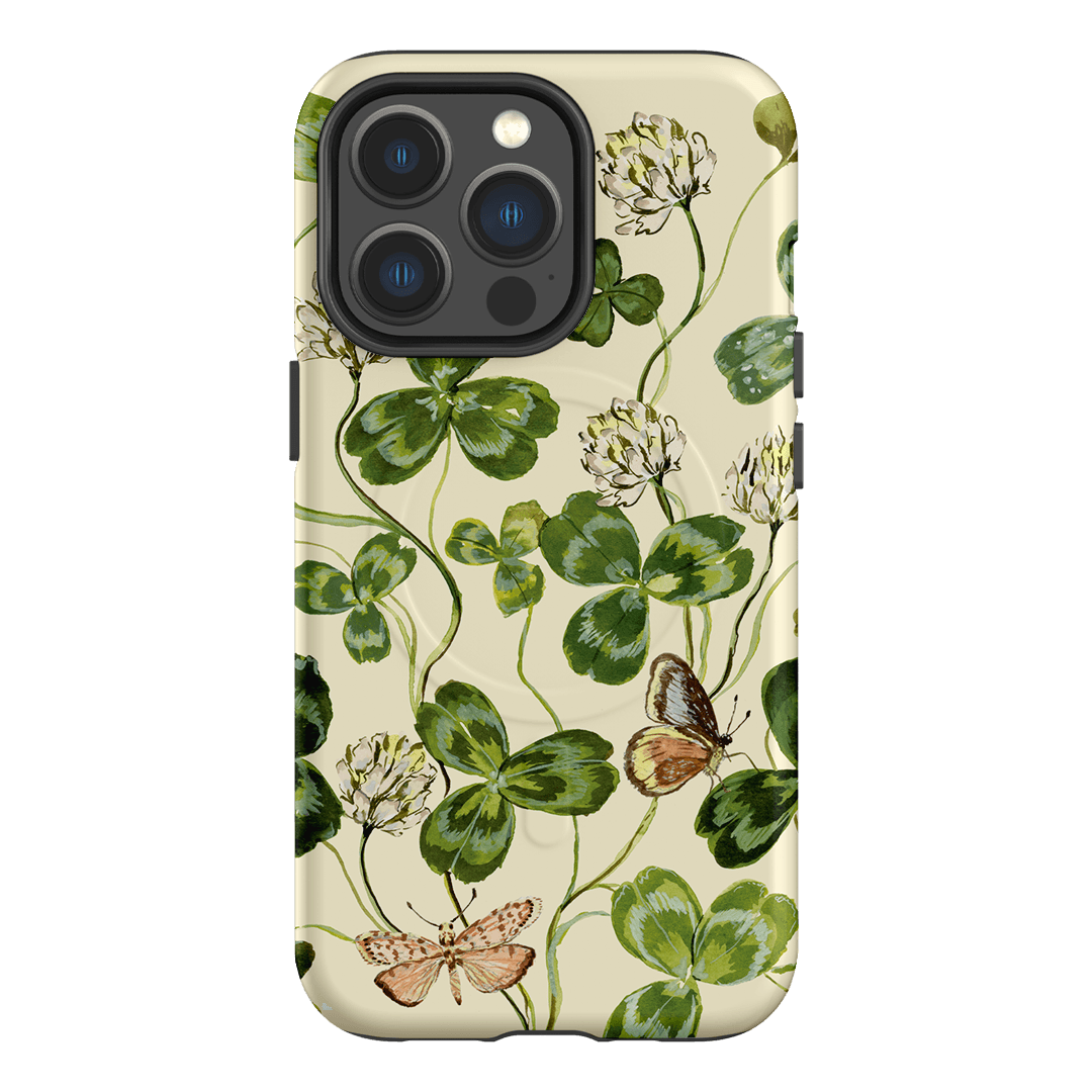 Clover & Butterflies Printed Phone Cases iPhone 13 Pro / Armoured MagSafe by Ellie Mae - The Dairy