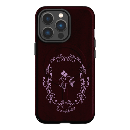 Darling Burgundy Printed Phone Cases by The Dairy - The Dairy