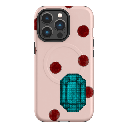 December Turquoise Printed Phone Cases iPhone 13 Pro / Armoured MagSafe by Joiana - The Dairy